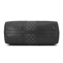Load image into Gallery viewer, LOUIS VUITTON Taigarama Keepall Bandouliere NoirM53763 Taiga Leather Monogram Eclipse Size 50
