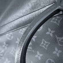 Load image into Gallery viewer, LOUIS VUITTON Taigarama Keepall Bandouliere NoirM53763 Taiga Leather Monogram Eclipse Size 50
