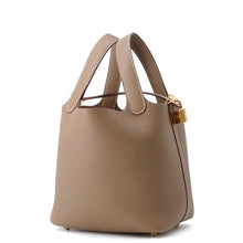 将图像加载到图库查看器中，HERMES Picotin Lock Etoupe Taurillon Clemence Size PM
