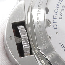 将图像加载到图库查看器中，PANERAI Luminor Marina Logo Acciaio W44mm Stainless Steel Rubber Black DialPAM01005
