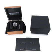 将图像加载到图库查看器中，PANERAI Luminor Marina Logo Acciaio W44mm Stainless Steel Rubber Black DialPAM00510
