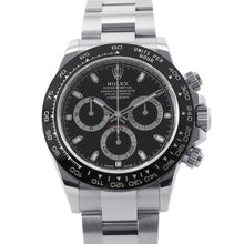 将图像加载到图库查看器中，ROLEX Cosmograph Daytona W40mm Stainless Steel Black Dial116500LN
