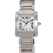 将图像加载到图库查看器中，CARTIER Tank francaise LM H36.5mm×W28mm Stainless Steel YG Silver DialW51005Q4
