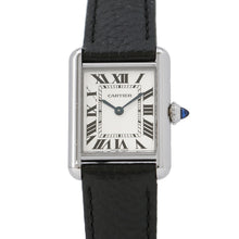 Load image into Gallery viewer, CARTIER tank mast SM W22mm×H29.5mm Stainless Steel Leather Silver DialWSTA0042
