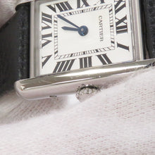 Load image into Gallery viewer, CARTIER tank mast SM W22mm×H29.5mm Stainless Steel Leather Silver DialWSTA0042
