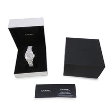 将图像加载到图库查看器中，CHANEL J12 W38mm Stainless Steel Ceramic WhiteLacquer DialH5705
