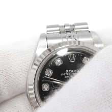 Load image into Gallery viewer, ROLEX Datejust W26mm Stainless Steel K18WG Black Dial79174G
