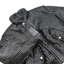 Load image into Gallery viewer, LOUIS VUITTON Short zip-up jumper Size 34 Black/Silver1AAXI4 Polyester100%
