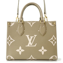 将图像加载到图库查看器中，LOUIS VUITTON Onthego khaki cremeM46647 Monogram Empreinte Leather Size PM
