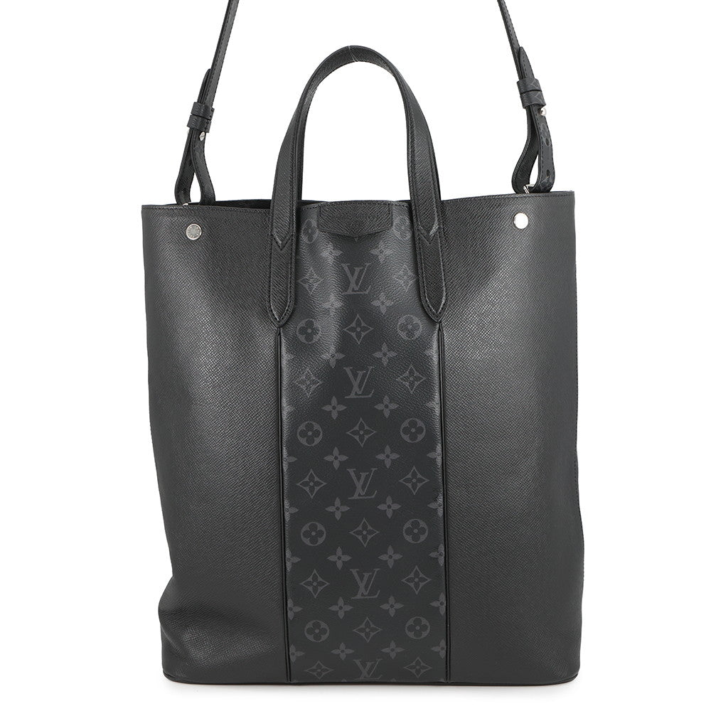 LOUIS VUITTON City Tote NoirM30431 Monogram Eclipse Taiga Leather