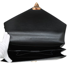 将图像加载到图库查看器中，LOUIS VUITTON Serviette・Conseiller NoirM54422 Epi Leather
