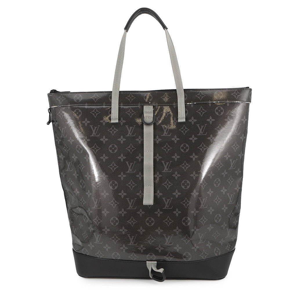 LOUIS VUITTON Zipped Tote Gray/NoirM43900 Monogram Eclipse Glaze