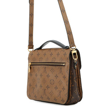 将图像加载到图库查看器中，LOUIS VUITTON Pochette Metis NoirM44876 Monogram Reverse Canvas Size MM
