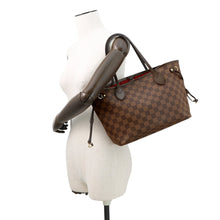 将图像加载到图库查看器中，LOUIS VUITTON Neverfull RedN51109 Damier Ebene Canvas Size PM
