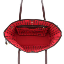 将图像加载到图库查看器中，LOUIS VUITTON Neverfull RedN51109 Damier Ebene Canvas Size PM
