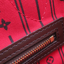 将图像加载到图库查看器中，LOUIS VUITTON Neverfull RedN51109 Damier Ebene Canvas Size PM
