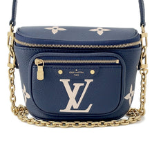 将图像加载到图库查看器中，LOUIS VUITTON Mini Bumbag Navy/CreamM85636 Monogram Empreinte Leather
