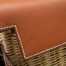Load image into Gallery viewer, HERMES Kelly Picnic Natural/Fauve Rattan Barenia Leather Size 35
