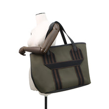 将图像加载到图库查看器中，HERMES Pur Sangle Vert Bronze/Black/Ebene Toile Military Taurillon Clemence Sangle Woolly
