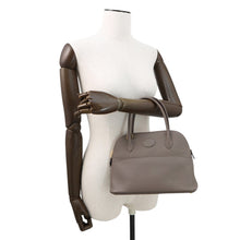 将图像加载到图库查看器中，HERMES Bolide Etain Epsom Size 27
