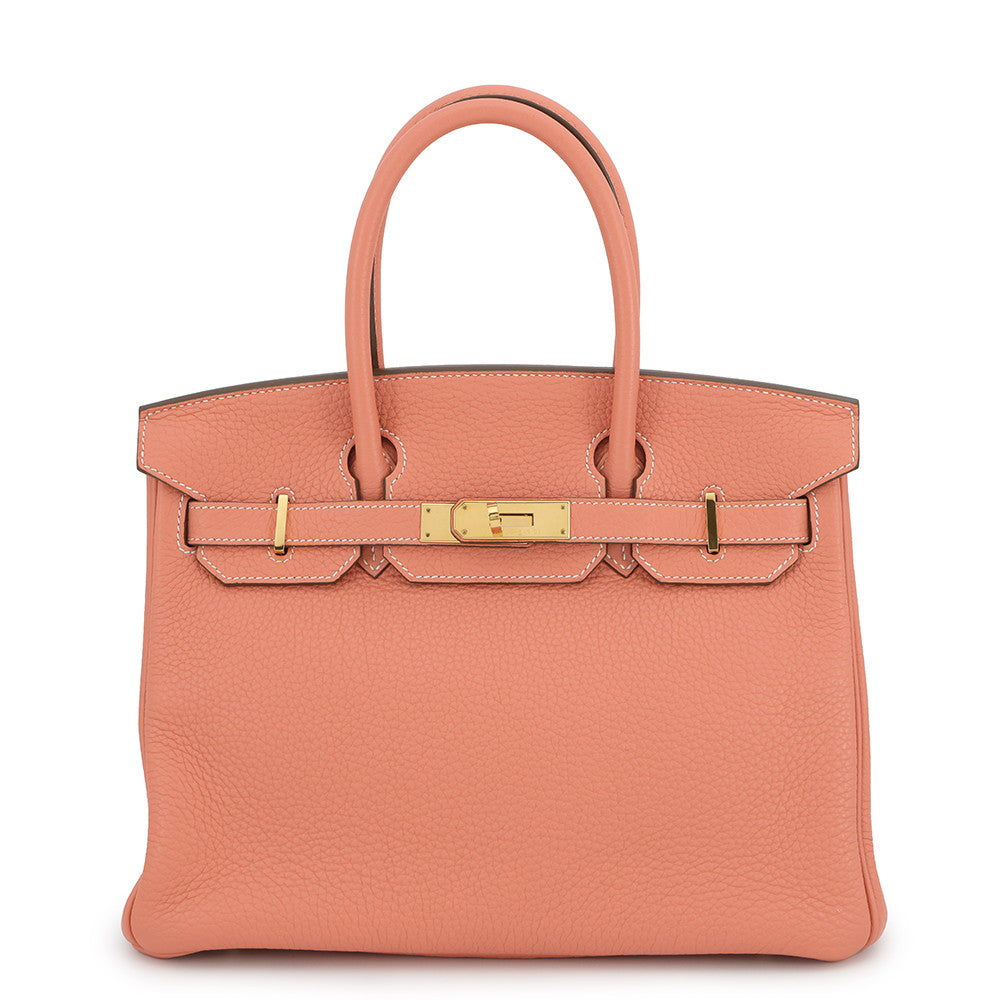 HERMES Birkin Crevette Taurillon Clemence Size 30