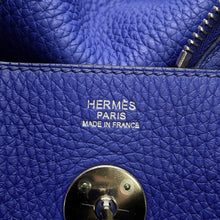 Load image into Gallery viewer, HERMES Lindy Blue Electric Taurillon Clemence Size 30
