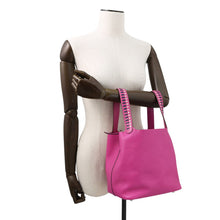 Load image into Gallery viewer, HERMES Picotin Lock Tresage de Cuir Magnolia/Blue Saphir/Craie Epsom Size MM
