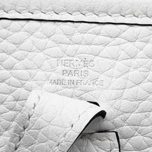 Load image into Gallery viewer, HERMES Evelyne Long New White Taurillon Clemence Size TPM
