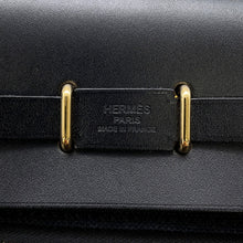 Load image into Gallery viewer, HERMES Herbag zip Black Toile Military Vache Hunter Leather Size Mini
