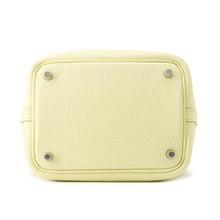 将图像加载到图库查看器中，HERMES Picotin Lock Eclat Jaune Milton/Vert Vertigo Taurillon Clemence Swift Leather Size PM
