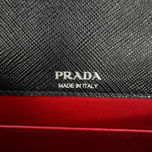 将图像加载到图库查看器中，PRADA Mini Bag Chain Shoulder Bag Black1BP018 Saffiano LeatherLeather
