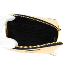 将图像加载到图库查看器中，PRADA Triangle Logo Brique Shoulder Bag Gold2VH070 Saffiano LeatherLeather

