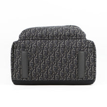 将图像加载到图库查看器中，Dior Oblique Jacquard Rider Backpack Black1VOBA088YKY Canvas Leather
