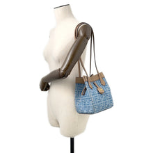 Load image into Gallery viewer, FENDI Origami Shoulder Bag Blue8BS083 Denim
