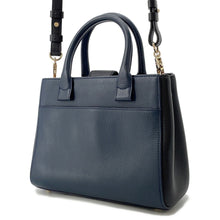 将图像加载到图库查看器中，CHANEL Neo Executive 2way Bag Black/NavyA69929 Leather Size Small
