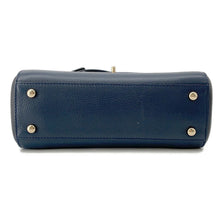 将图像加载到图库查看器中，CHANEL Neo Executive 2way Bag Black/NavyA69929 Leather Size Small
