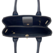 将图像加载到图库查看器中，CHANEL Neo Executive 2way Bag Black/NavyA69929 Leather Size Small
