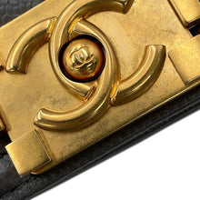 Load image into Gallery viewer, CHANEL Boy Chanel Shoulder Bag GrayAS3350 Caviar Leather
