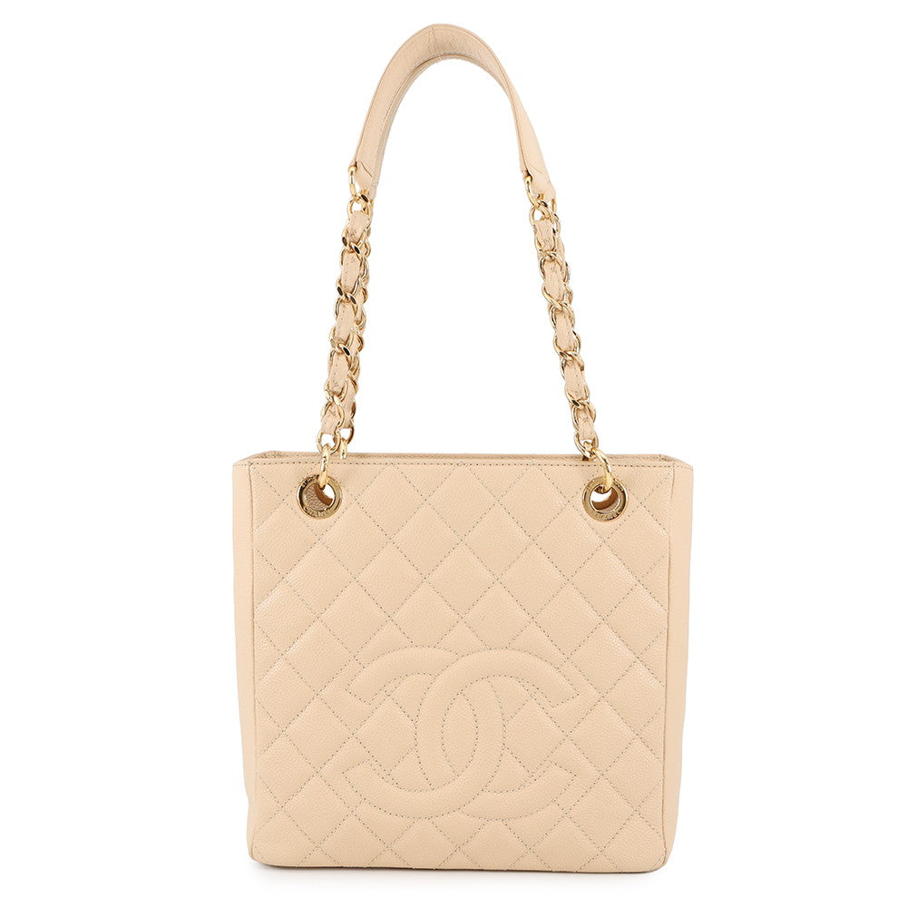 CHANEL PST Tote Bag BeigeA50994 Caviar Leather
