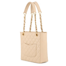 将图像加载到图库查看器中，CHANEL PST Tote Bag BeigeA50994 Caviar Leather
