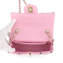 Load image into Gallery viewer, CHANEL Matelasse Chain Shoulder Bag Pink Tweed Size 20
