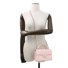 将图像加载到图库查看器中，CHANEL Top handle 2wayBag PinkAP4568 Caviar Leather
