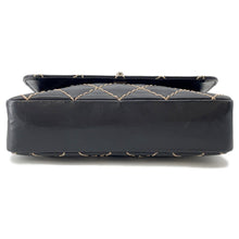 将图像加载到图库查看器中，CHANEL Wild Stitch ChainShoulder Bag Black Lambskin
