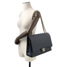 将图像加载到图库查看器中，CHANEL Jumbo Matelasse ChainShoulder Bag BlackA58601 Caviar Leather Size 34
