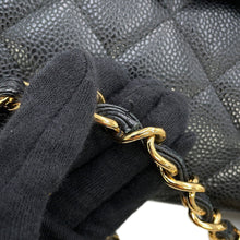 将图像加载到图库查看器中，CHANEL Jumbo Matelasse ChainShoulder Bag BlackA58601 Caviar Leather Size 34
