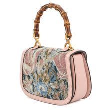 Load image into Gallery viewer, GUCCI Nishijin-ori HOSOO Bamboo Handbag Pink675797 Leather Size Small

