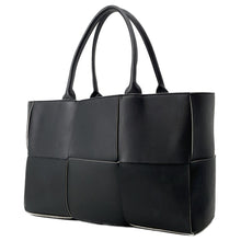 Load image into Gallery viewer, Bottega Veneta Maxi INTRECCIATO Arco Tote Black/White609175 Leather Size Medium

