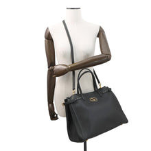 将图像加载到图库查看器中，Valentino Garavani Antibes Medium Tote Black6Y2B0D16RBN Calf Leather Size Medium
