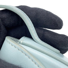 Load image into Gallery viewer, CELINE Cuir Triomphe Buzas Shoulder Bag Light Blue111233 Calf Leather
