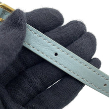 将图像加载到图库查看器中，CELINE Cuir Triomphe Buzas Shoulder Bag Light Blue111233 Calf Leather
